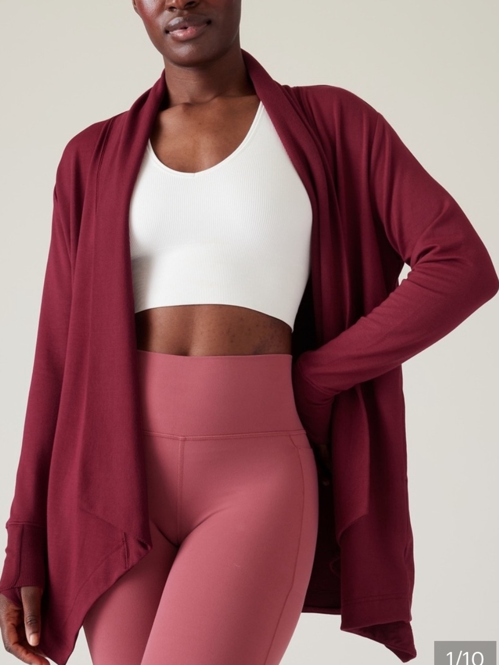Athleta Pranayama Restore Wrap :: Coffeeberry
